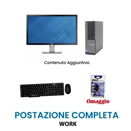 Postazione Completa Work : Pc i5-6500 + Monitor 23" + mouse e tastiera wireless + Chiavetta omaggio